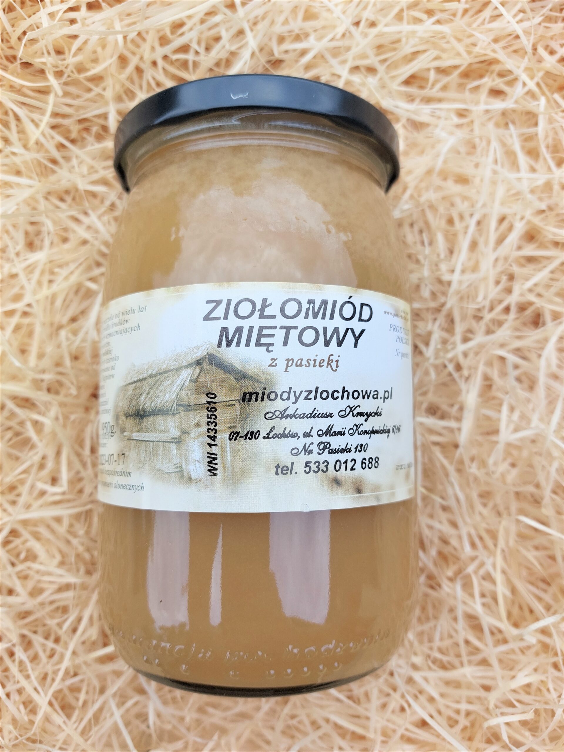 Ziołomiód miętowy Miody z Łochowa Naturalnawyspa.eu