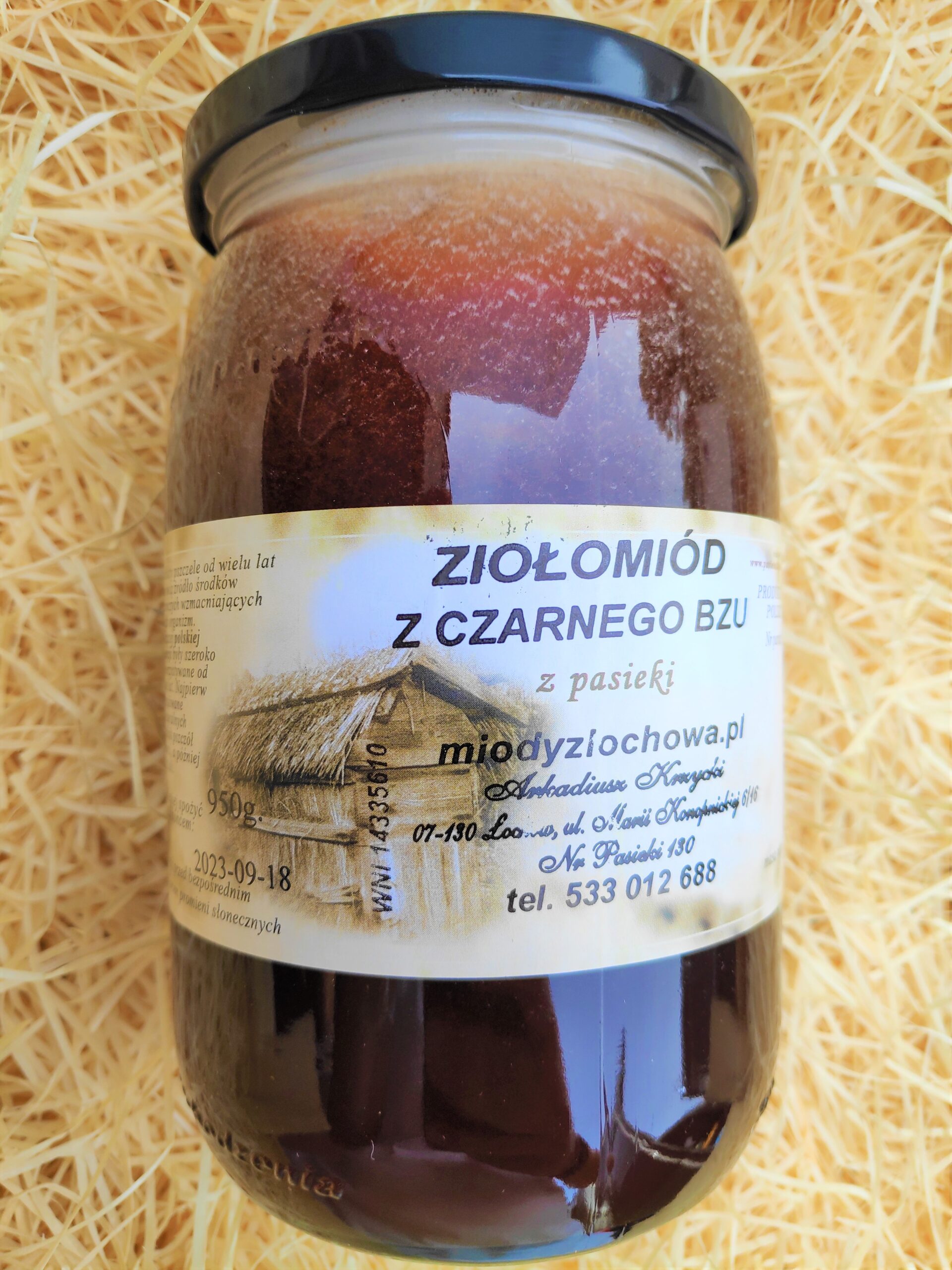 Ziołomiód z bzu czarnego Miody z Łochowa Naturalnawyspa.eu